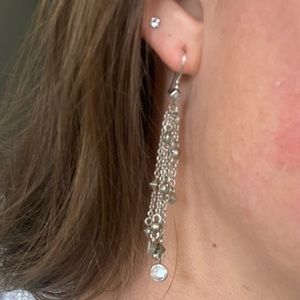 Kendra Scott Dangly Silver Earrings